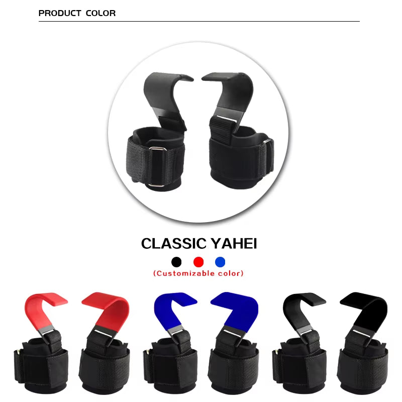 Straps de Entrenamiento con Ganchos de Alta Resistencia – Ideal para Pull-Ups, Powerlifting y Crossfit